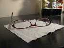 Zenni burgundy plastic. $15.95