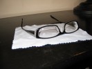 Zenni plastic black/clear. $19
