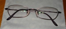 EyeBuyDirect review - 2009 - glasses 1 - close-up of frames and lenses
